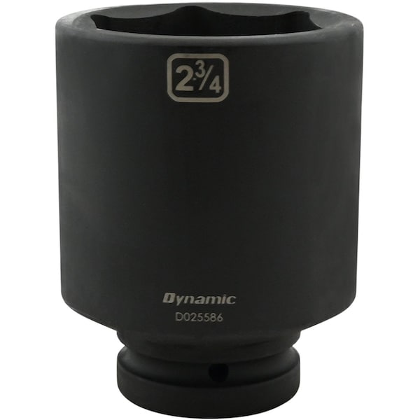 1" Drive Deep Socket, Black Phosphate, Tools 2-3/4" X 1" Drive, 6 Point Deep Length